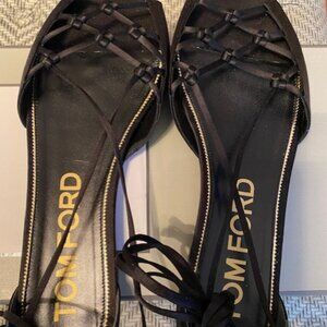 Tom Ford Satin Knotted Sandals, NIB, Size 42